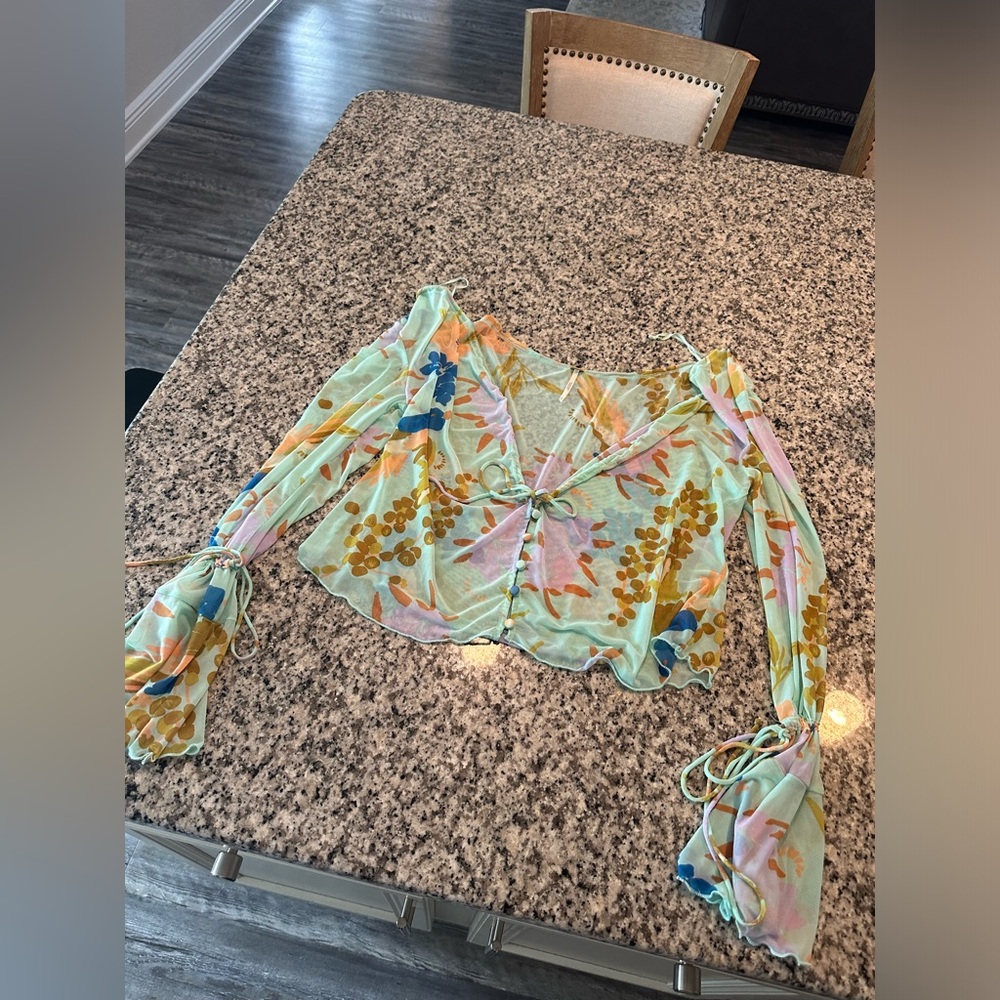 Free People Floral Top